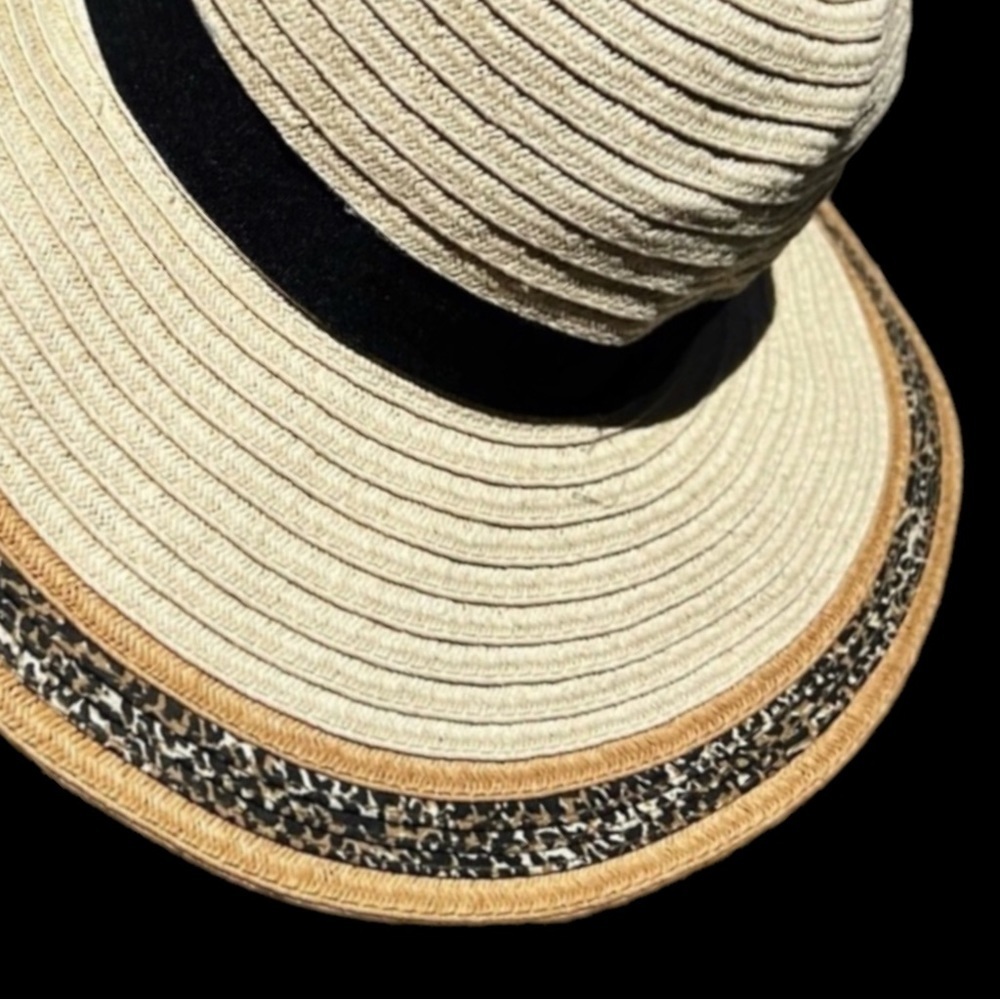 August Hat Co. Animal Trim Paper Floppy Brim Sun Hat No Size View 2